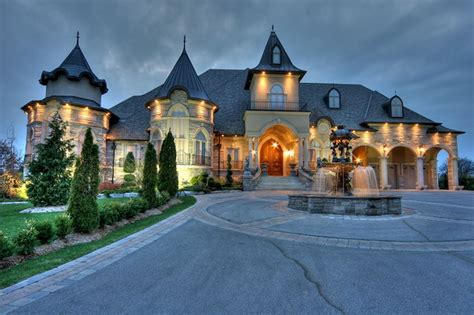 Castle homes - According to Yes Theory, there are more than 500 vacant homes that all look identical. Their blue-grey steeples and Gothic fixtures call to mind the castles found in Disney parks, The New York ...